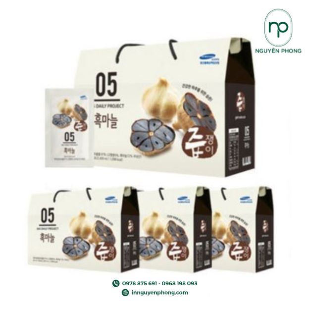 in hộp giấy đựng tỏi đen uy tín tại Nguyên Phong